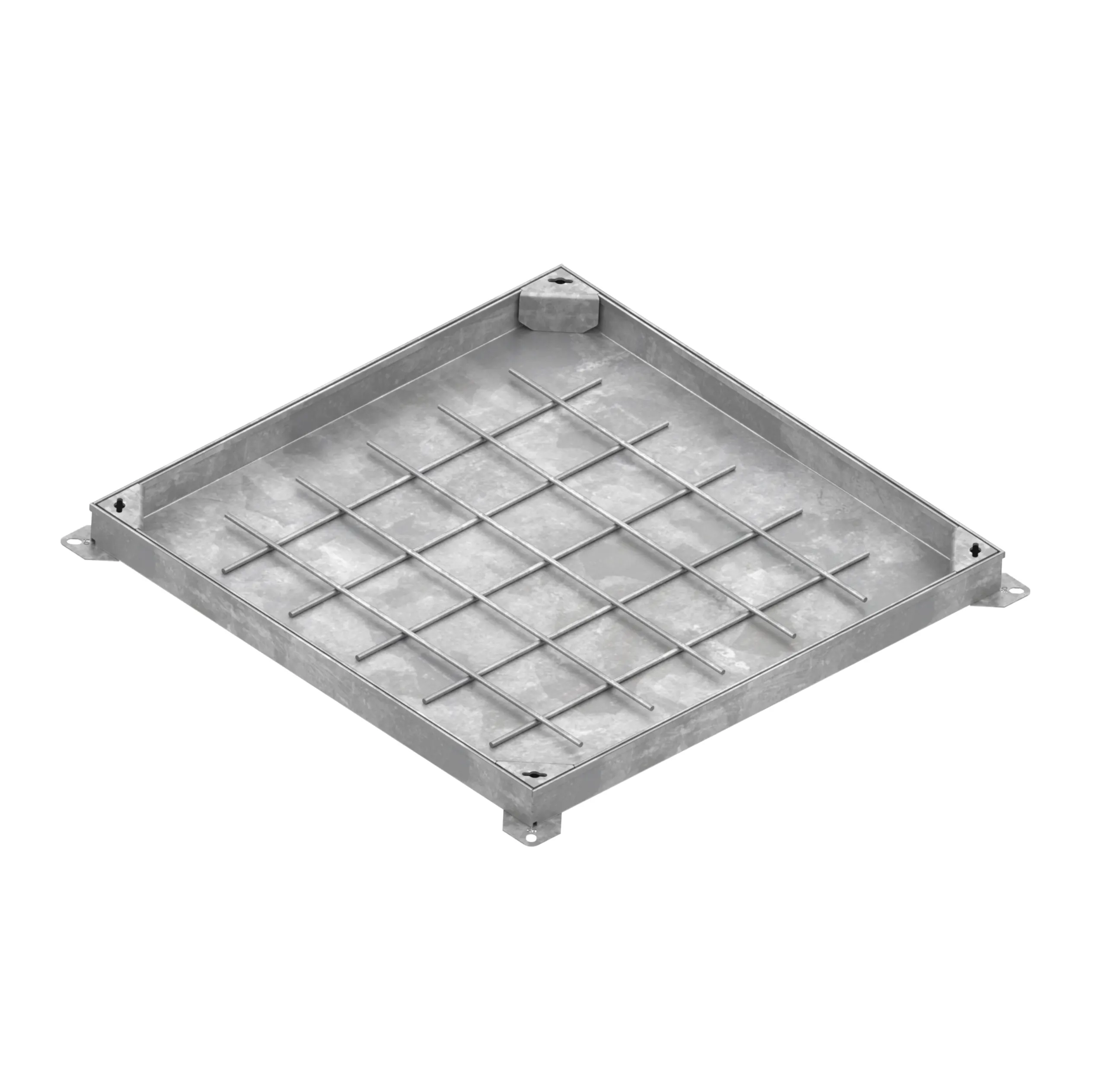 Люк технологичный Vodaland стальной оцинкованный Pro 300х300 Unifill H80 B125 с уплотняющим шнуром (30413.8-31)