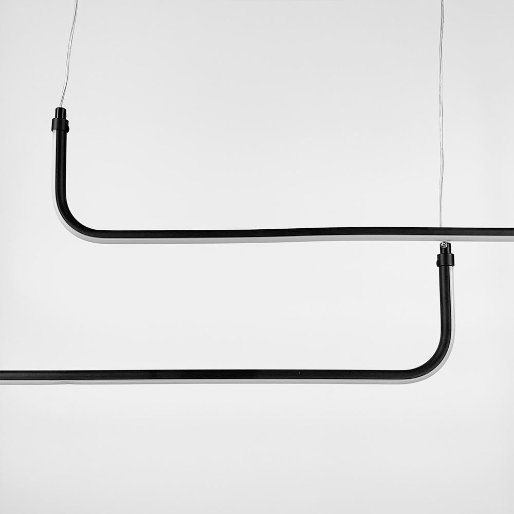 Люстра лінійна LED з 2-а лініями 90 см 2 по 65 см Чорний (H 28L-2-900 BK) - фото 6 Люстра лінійна LED з 2-а лініями 90 см 2 по 65 см Чорний (H 28L-2-900 BK) - фото 6