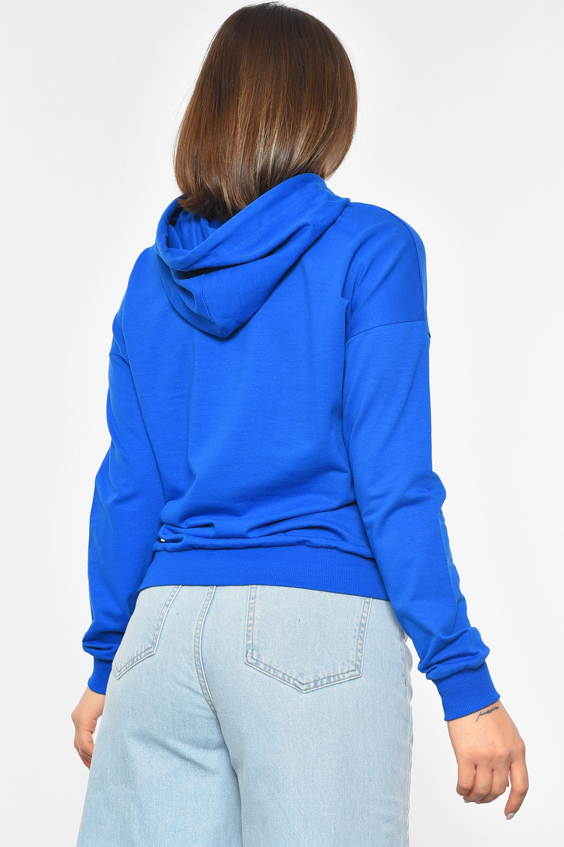 Худі жіноче XL Синій (189664) - фото 3 Худі жіноче XL Синій (189664) - фото 3