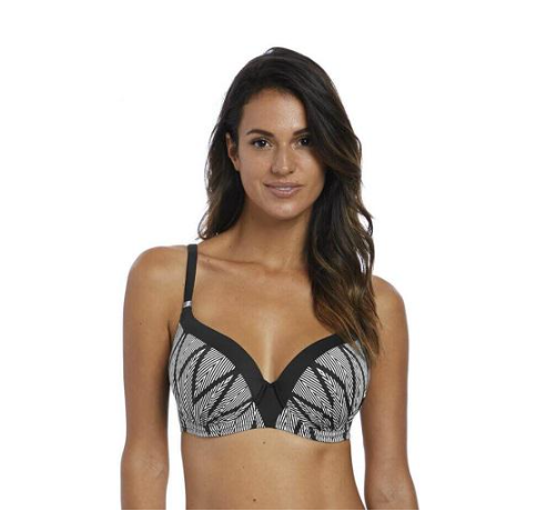 Верх купальника Fantasie р. 36DD Черно-белый (6591)