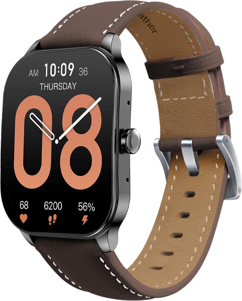 Ремешок кожаный Folsa для Amazfit Pop 3S/3R Dark Brown (34018-05)