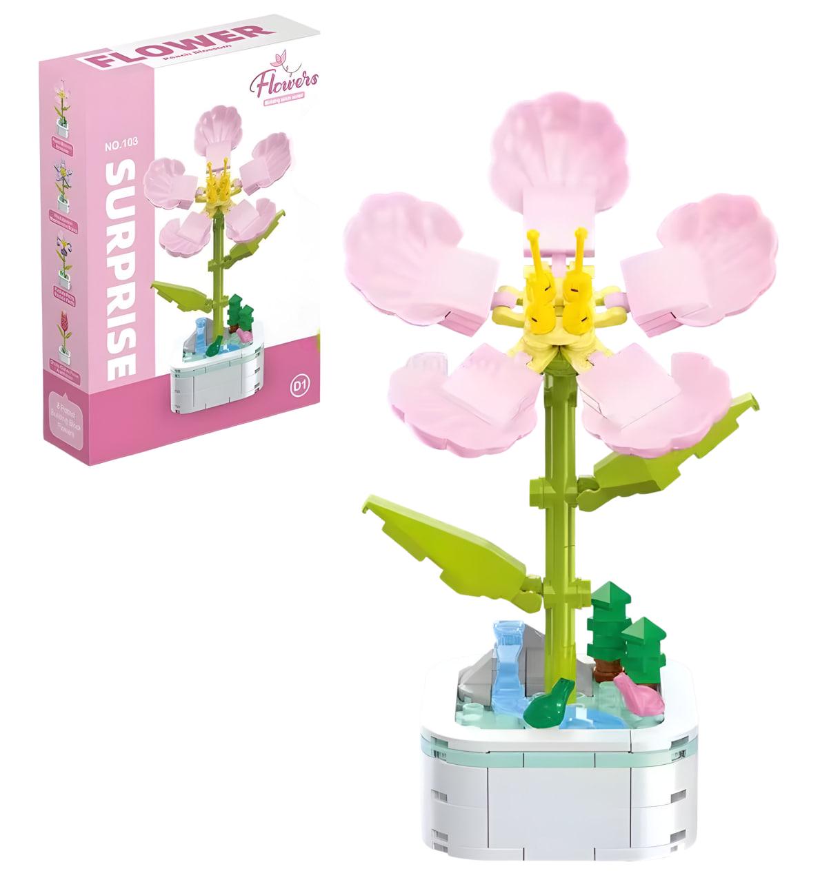 Конструктор 3D Flowers Пион 172 дет. (25-116)