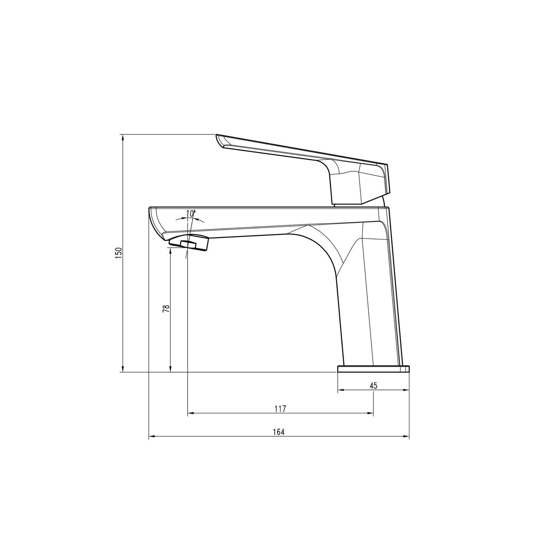 Змішувач для раковини TOPAZ LEXI TL-21201-H57-0 - фото 2