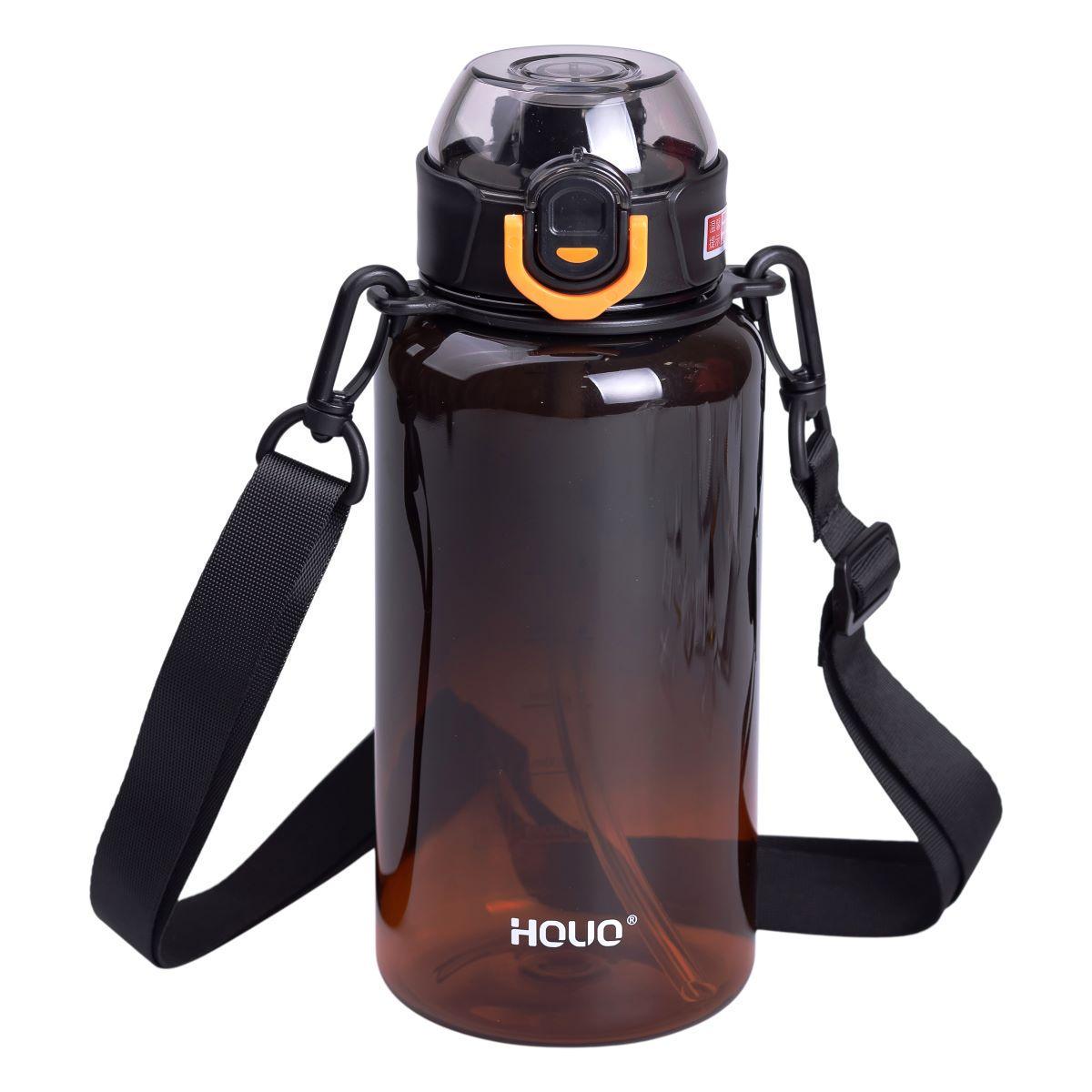 Бутылка для воды Water bottle HP-14-31B с трубочкой 1 л Черный (A-033911)