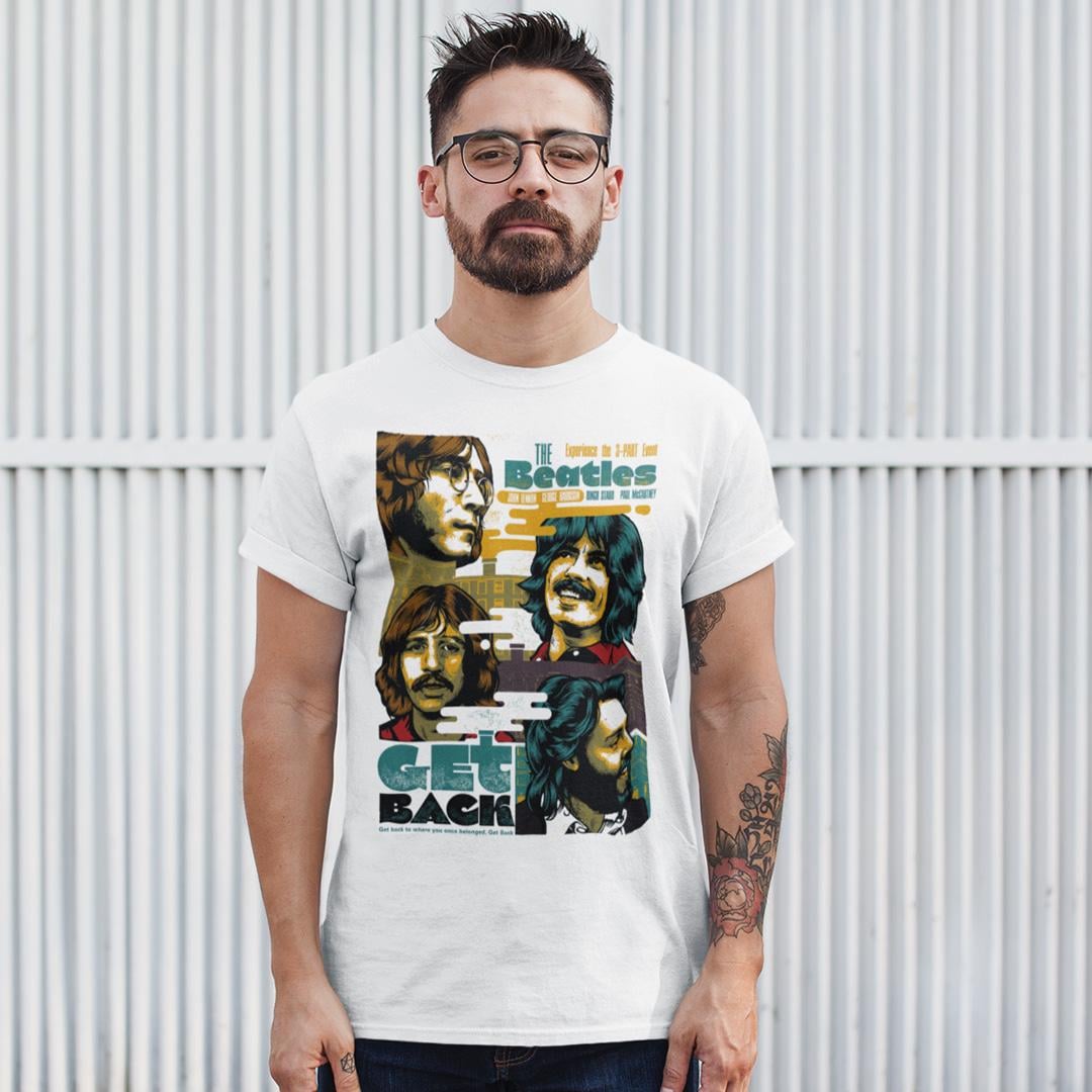 Футболка унісекс The Beatles Get Back 4XL Білий (00000011883)