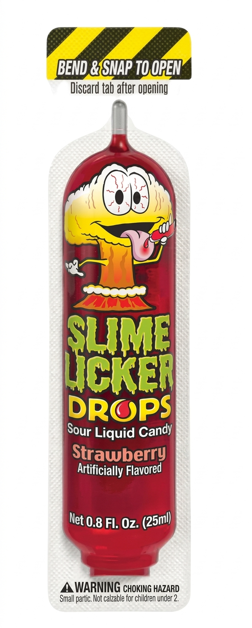 Цукерка кисла рідка Toxic Waste Slime Licker Drops Strawberry 25 мл (2997274009)