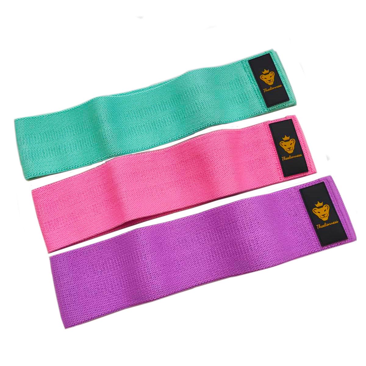Резинки для фитнеса Theelionness тканевые 3 шт. (LQMULT001)