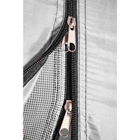 Палатка с навесом в чехле туристическая четырехместная 200х200х140 см Серо-зеленый - фото 6