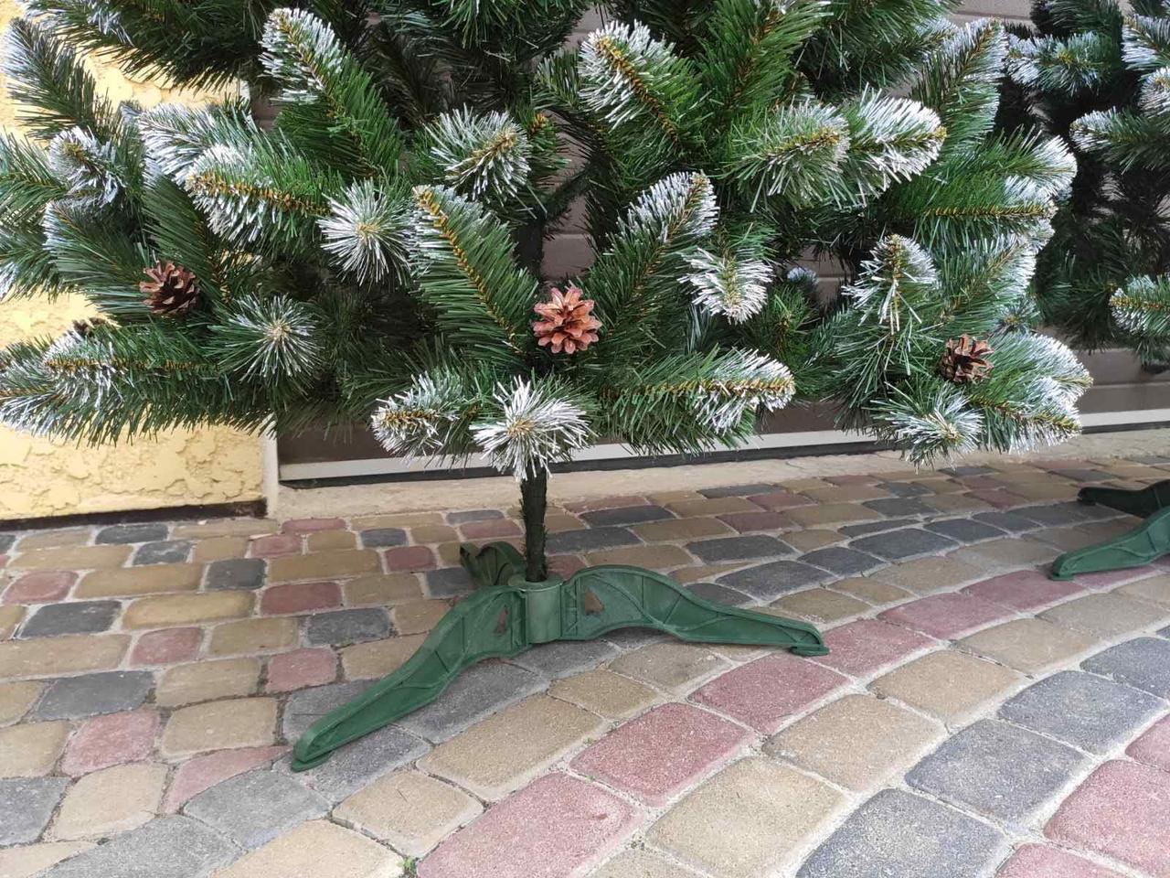 Ялинка штучна Елітна з шишками 250 см з підставкою в коробці (26425008) - фото 3