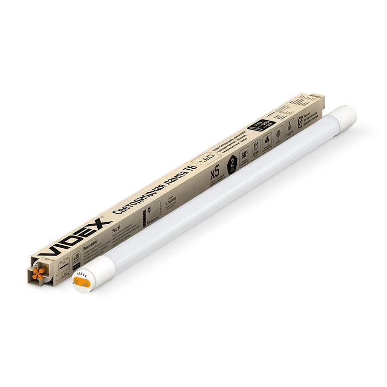 Лампа Videx T8b LED 9W 0,6 м 6200K (23374)