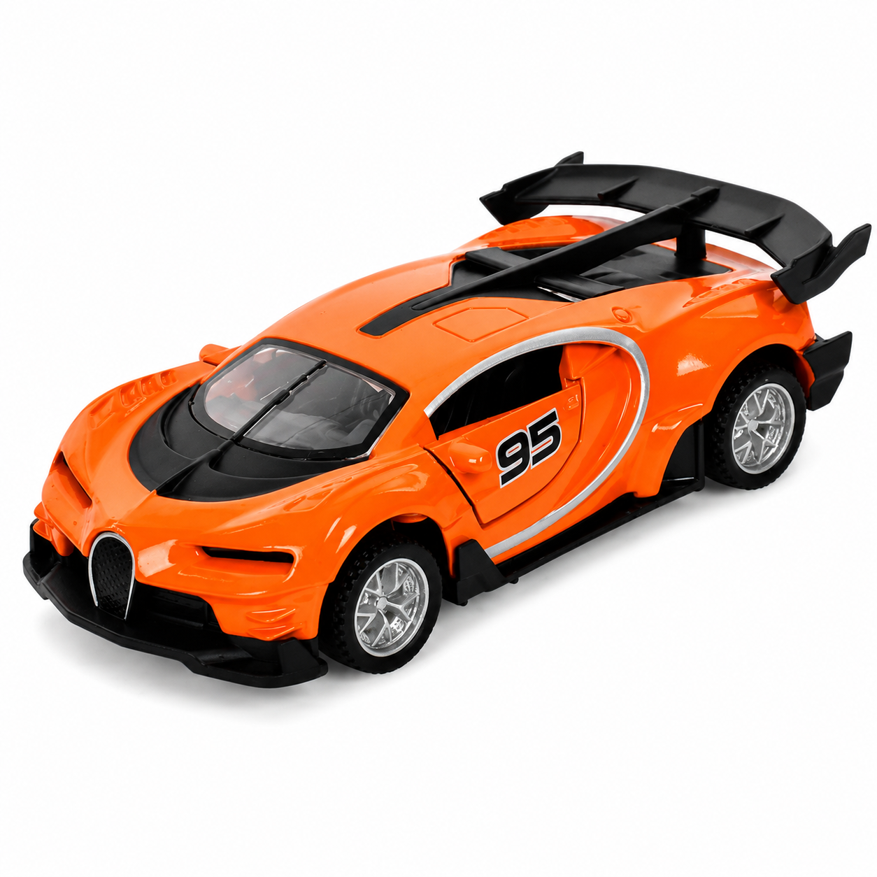 Автомобиль Автосвіт AS-1840 инерционный открывается дверь 1:36 14х7,5х6,5 см Оранжевый (35970899)