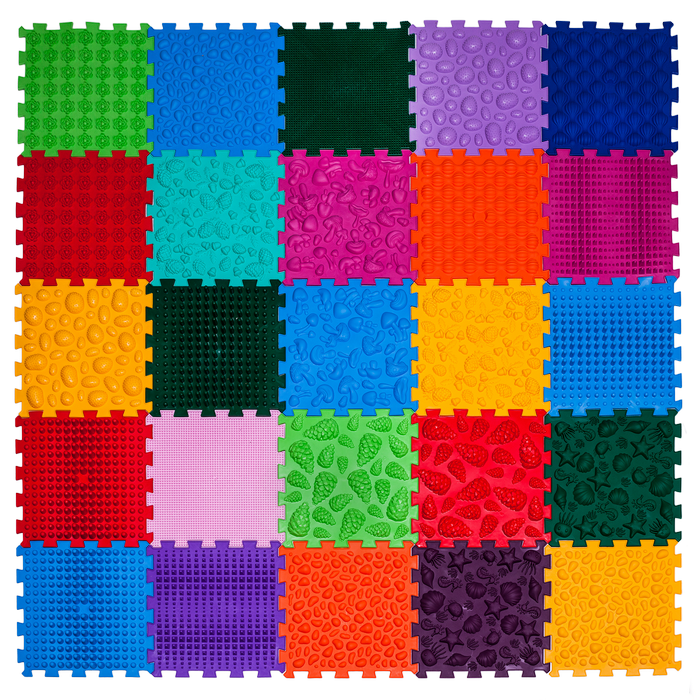 Коврик массажный ортопедический Ортек модульный 25 эл. 27х28 см