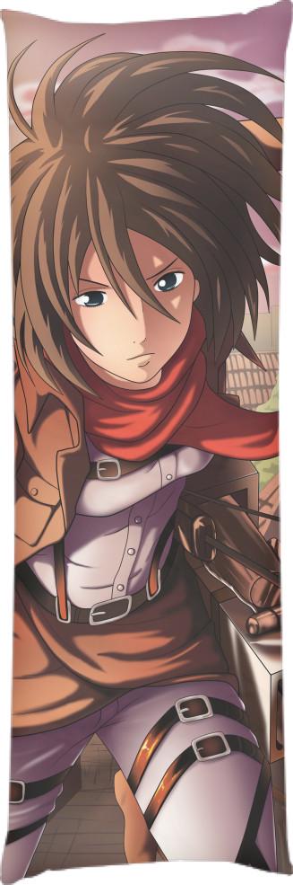 Подушка дакимакура Attack on Titans 3 60х180 см (14102195)