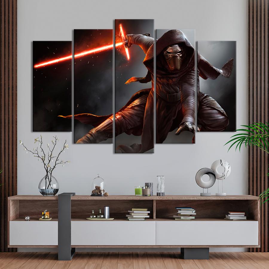 Настінний декор Лиходій Зоряних воєн Кайло Рен 137x85 см (A98-5)