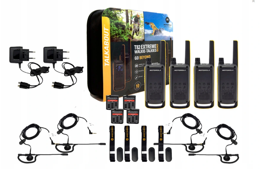 Рация портативная Motorola Talkabout T82 Extreme Quad Pack 4 шт. (2371524983_eurо_2) - фото 2
