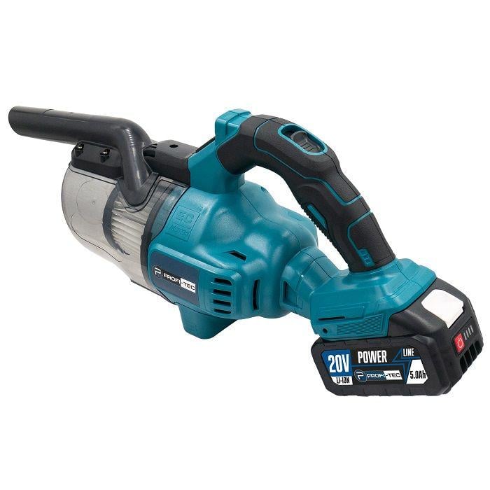 Пилосос акумуляторний PROFI-TEC 20V PHV200BL 8 кПа 600 мл комплект насадок та чохлів на фільтр 2 х PT2040MP 4,0Аг зарядне BC20V коробка (005709) - фото 4 Пилосос акумуляторний PROFI-TEC 20V PHV200BL 8 кПа 600 мл комплект насадок та чохлів на фільтр 2 х PT2040MP 4,0Аг зарядне BC20V коробка (005709) - фото 4