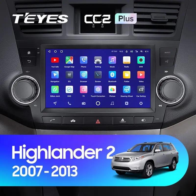 Автомагнітола штатна Teyes CC2 Plus для Toyota Highlander 2 XU40 2007-2013 варіант F3 9" Android (1799776092) - фото 3