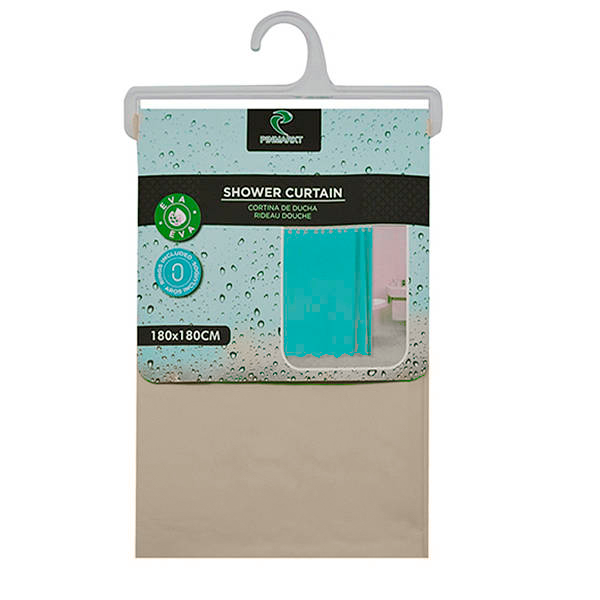 Шторка в ванную Stenson R81774 PEVA 180x180 см Бежевый (28100604)