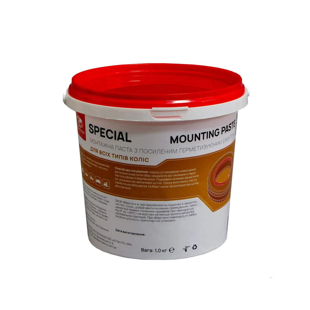 Паста шиномонтажная  Primaterra Specia красная 1кг (AT205604)