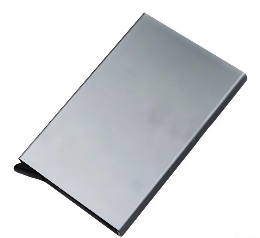 Гаманець розумний з RFID захистом картхолдер антизлодій на 5 карт метал Сірий (27455365) Гаманець розумний з RFID захистом картхолдер антизлодій на 5 карт метал Сірий (27455365)