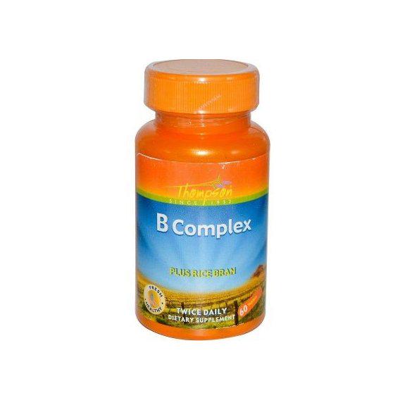 Комплекс Thompson B Complex Plus Rice Bran 60 Tabs
