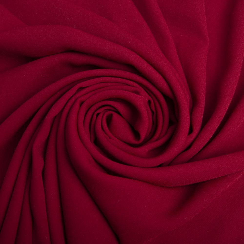 Тканина шифон креп однотонний Вишня (24128)