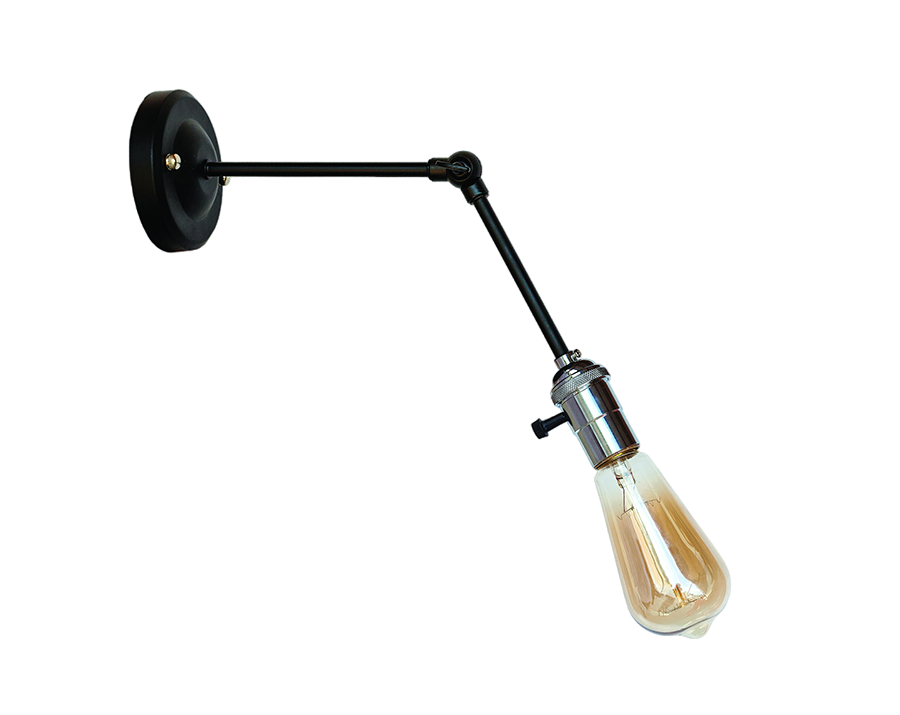 Бра Levistella Lofty з патроном AMP19 Чорний/Хром (1963530720)