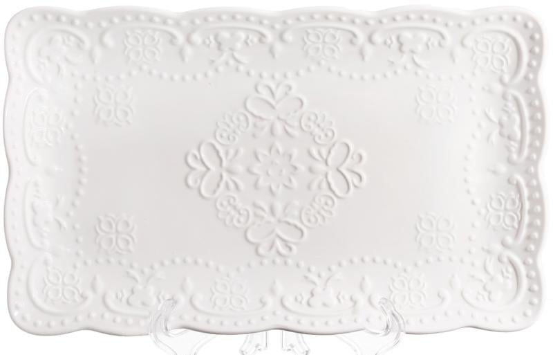 Сервировочные фарфоровые блюда 2 шт. 26х15см