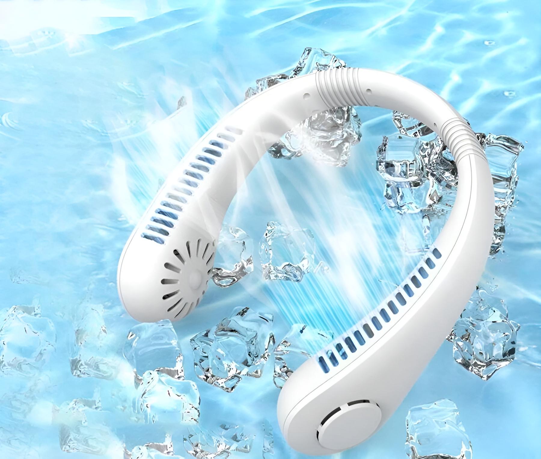 Вентилятор портативний на шию Leafless Hanging Neck Fan X5 (25651287) - фото 2 Вентилятор портативний на шию Leafless Hanging Neck Fan X5 (25651287) - фото 2