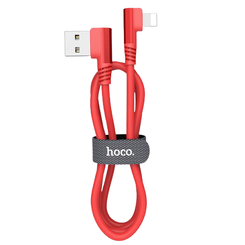 Кабель Hoco Lightning Puissant Silicone U83 120 см 2,4 A Red (532344)