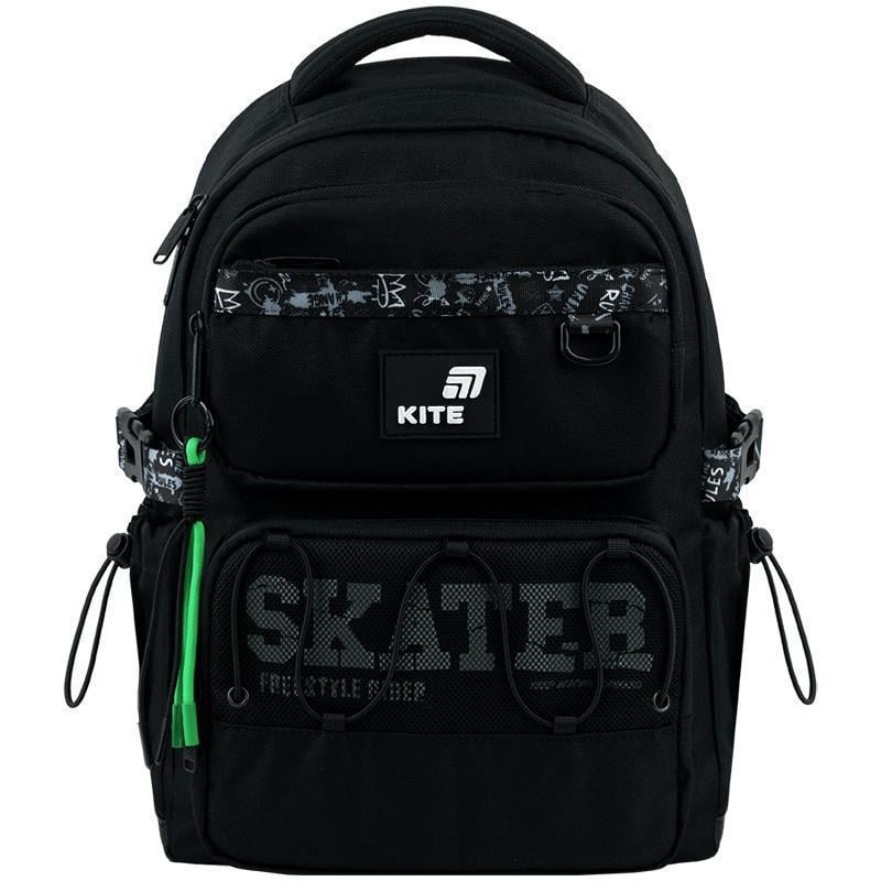 Школьный рюкзак KITE Education Skater 13 л Черный (K26-1022M-2)