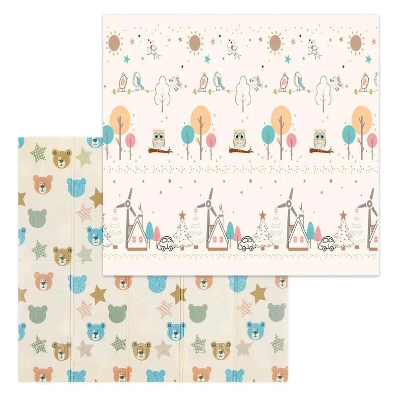 Термоковрик двусторонний для детей Медведь и Елка 200х180 см (23457687906_633)