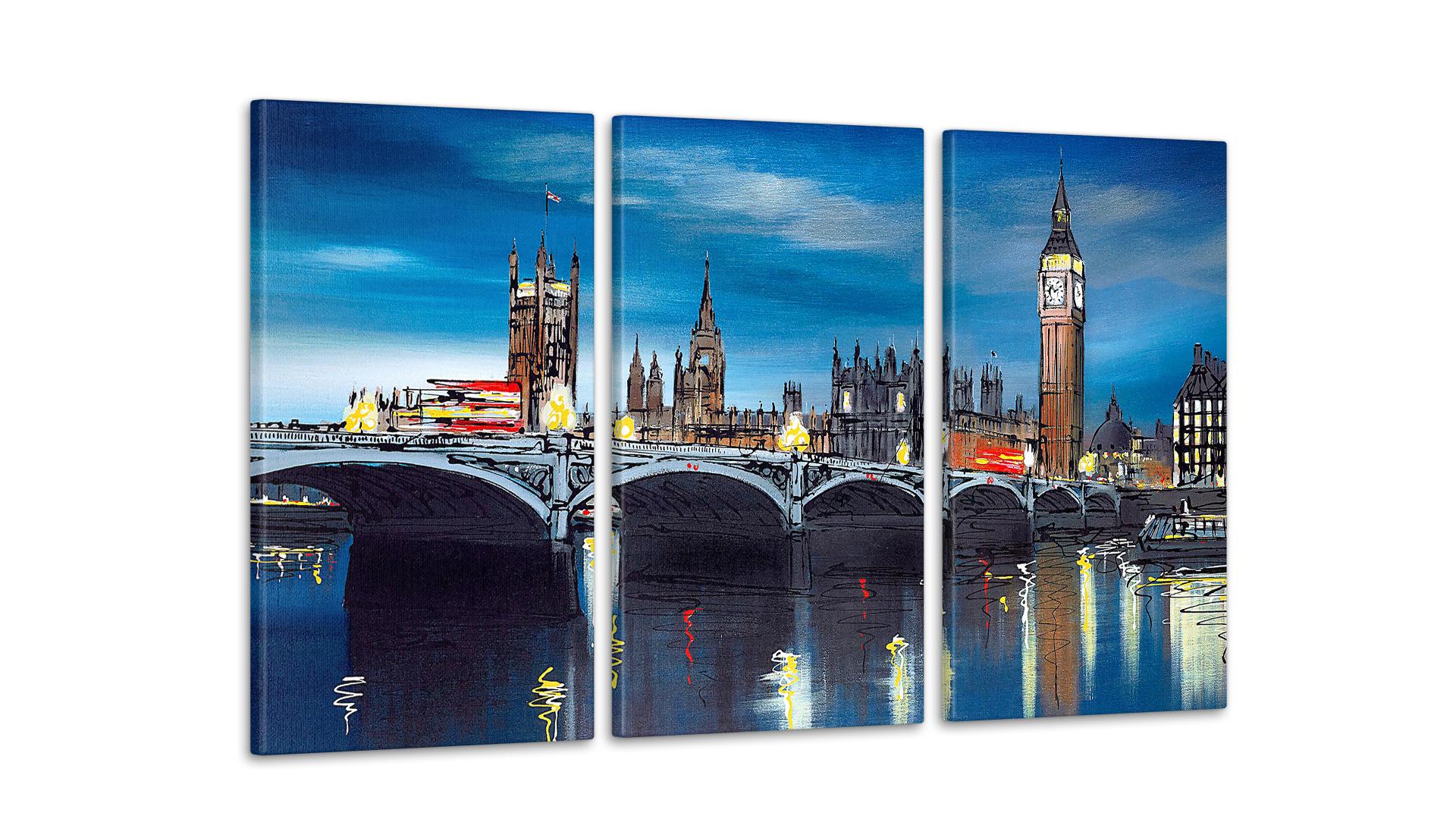 Модульная картина Лондон 53x100 см (Art-120_3А)