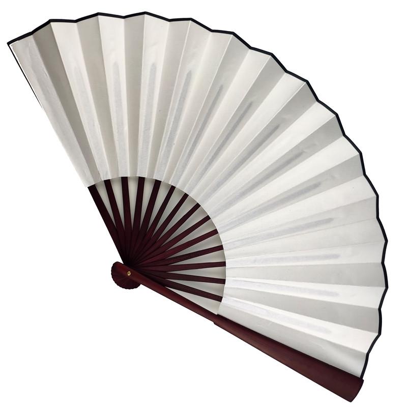 Віяло двостороннє 33х60 см Білий (C3331)