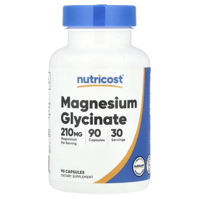 Препарат Nutricost Magnesium Glycinate 90 капсул (3099386625)