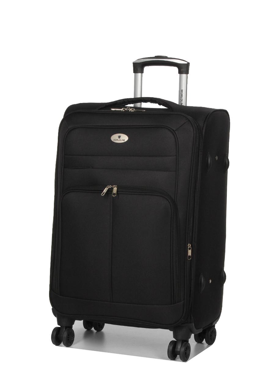 Чемодан средний AIRTEX Worldline 619 полиэстер M Черный