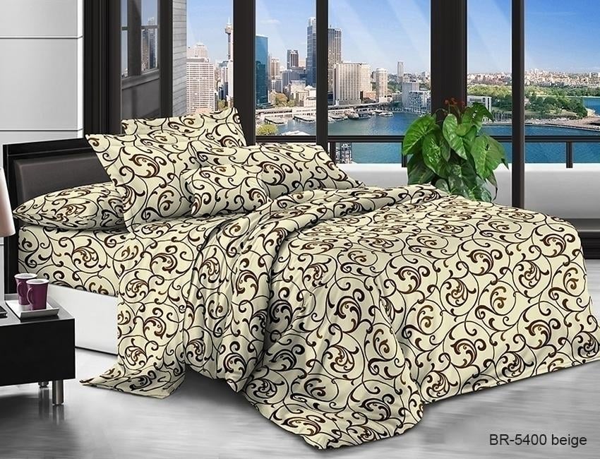 Комплект постельного белья TAGtekstil семейный наволочки 50x70 см (BR5400 beige)