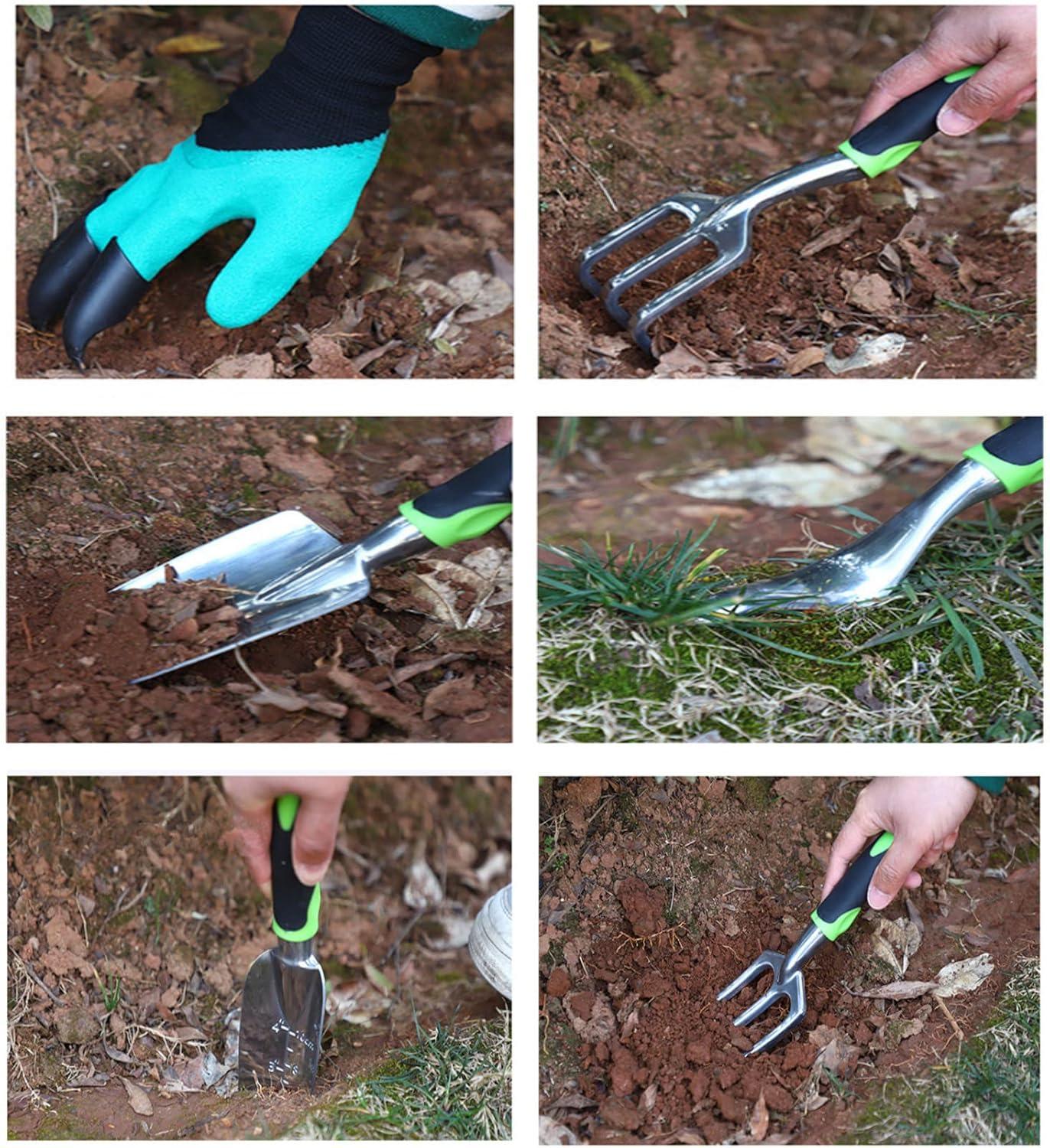 Набір для саду та городу сумка з комплектом ручних інструментів із секатором і гумовими рукавичками - фото 3 Набір для саду та городу сумка з комплектом ручних інструментів із секатором і гумовими рукавичками - фото 3