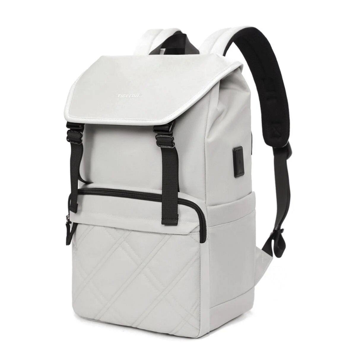 Рюкзак с USB-портом Tigernu T-B9381 16 л Светло-Серый (T-B9381GR)