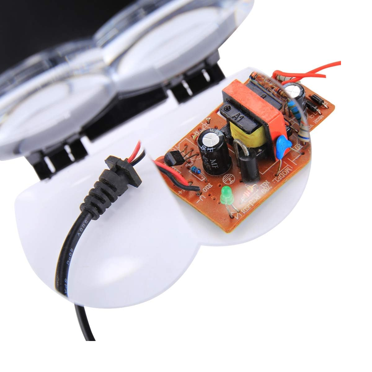 Лупа-очки бинокулярная налобная MG81001-B с LED подсветкой 4линзы 1,7X/2X/2,5X/3,5X Black/Brown (160407) - фото 7 Лупа-очки бинокулярная налобная MG81001-B с LED подсветкой 4линзы 1,7X/2X/2,5X/3,5X Black/Brown (160407) - фото 7