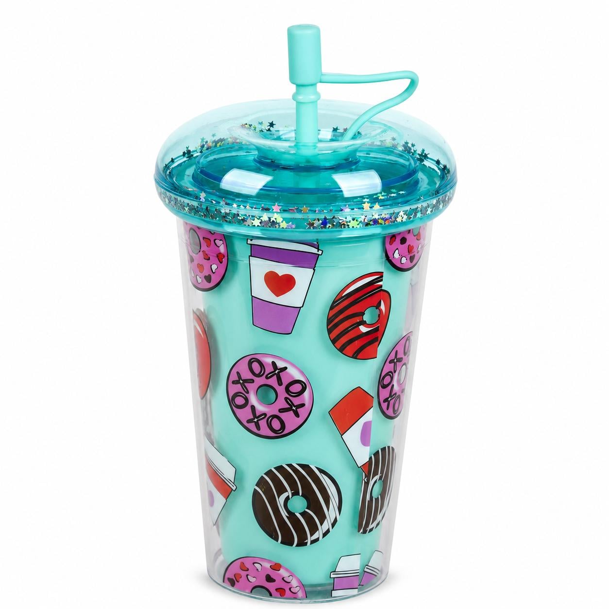 Стакан с крышкой и трубочкой Sweets 450 мл (R37485)