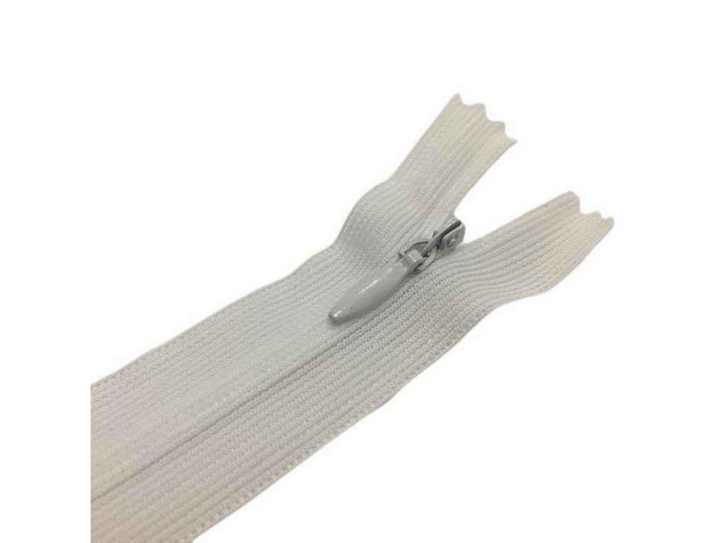 Молния Welltex неразъемная потайная S-501 ZIP 25 см Белый (571110)