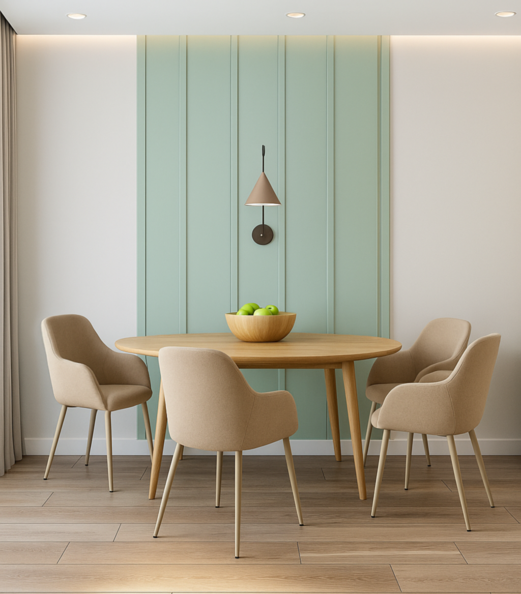 Комплект обеденных стульев Терра М-220 4 шт. с подлокотниками мохер 830x550x580 мм Макадамия/Капучино