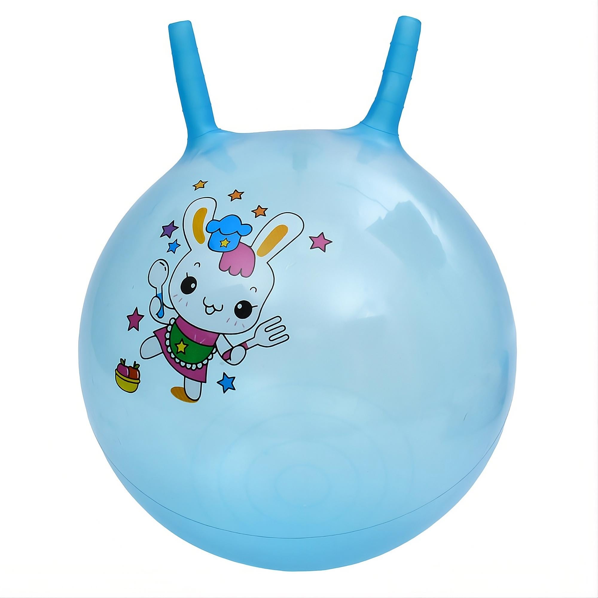 Фитнес-мяч детский MS 4859-7 с рожками 45 см 350 г с принтом животных (33731054)