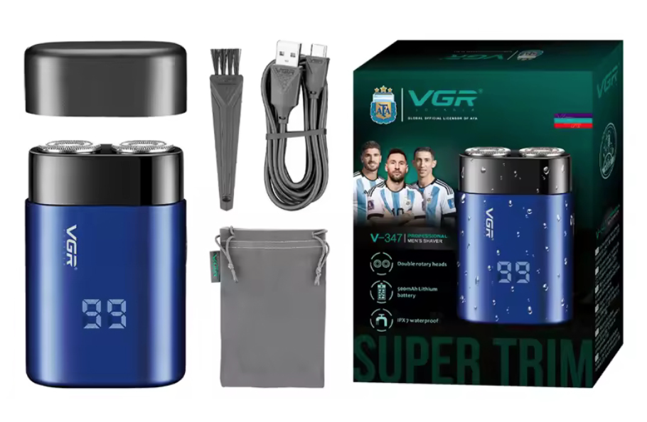 Электробритва VGR V-347 Blue (28820768) - фото 2 Электробритва VGR V-347 Blue (28820768) - фото 2