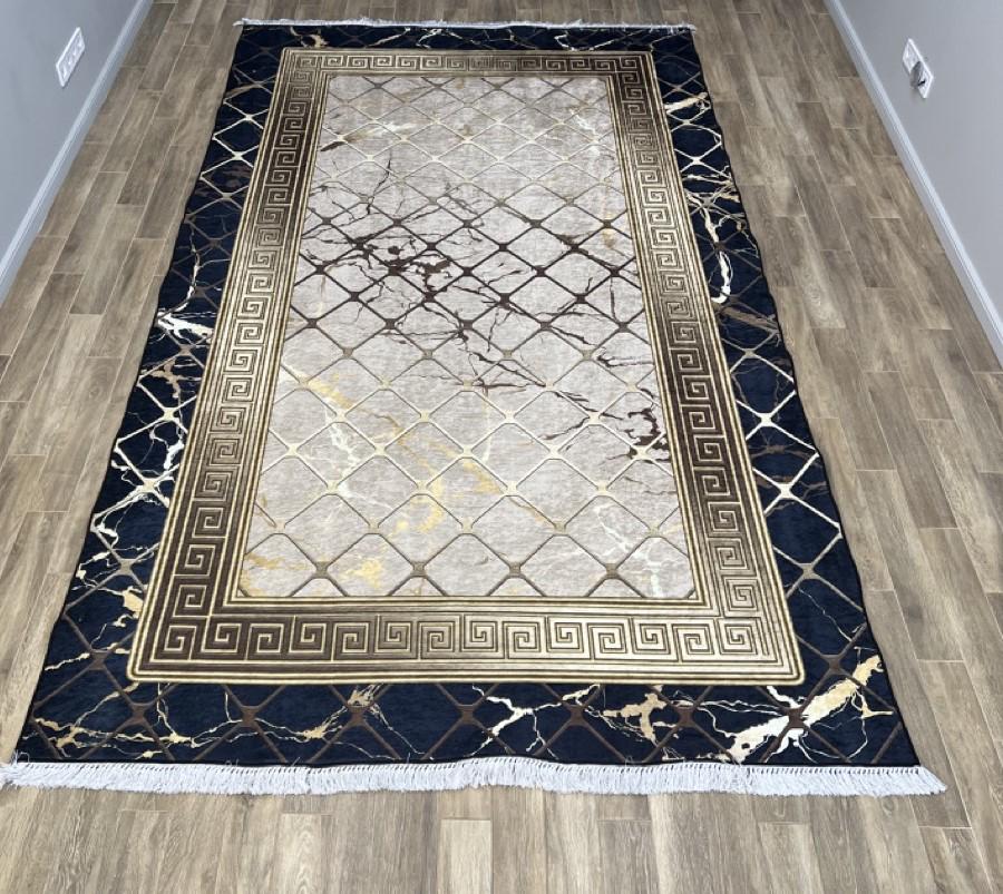 Килим безворсовий Gold Kilim на силіконовій основі з мікровелюру 200x400 см (1006)