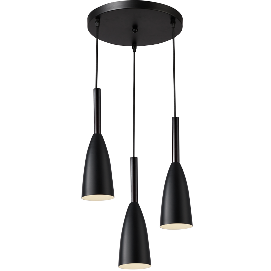 Люстра Loft Bell 3 BK E27 max 3x40 W Чорний (V6939442477979)