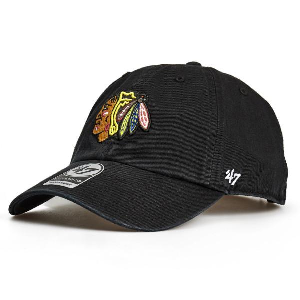 Кепка 47 Brand CHICAGO BLACKHAWKS OSFA Черный