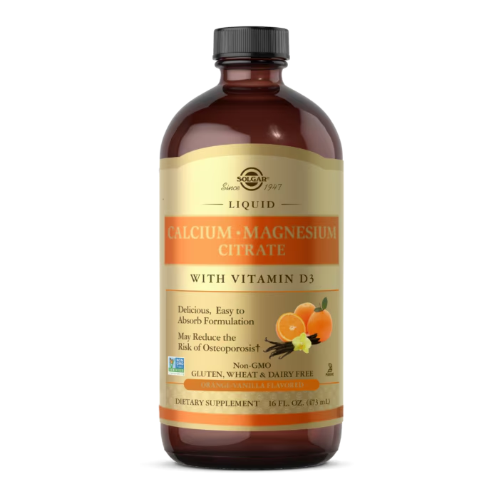 Кальций Solgar Liquid Calcium Magnesium Citrate With Vitamin D3 473 мл Апельсин/Ваниль (SOL-35832)