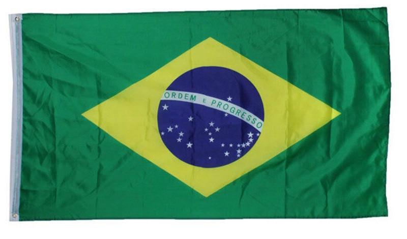 Флаг Бразилии 90x150 см (1522789072)